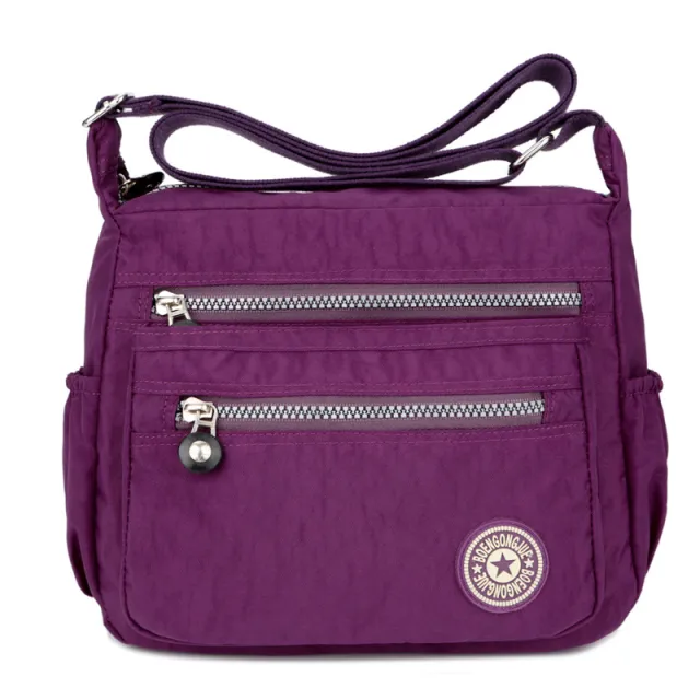 Nylon Women's Bag Crossbody Bag Korean Waterproof Purple - Shop at LoveMi