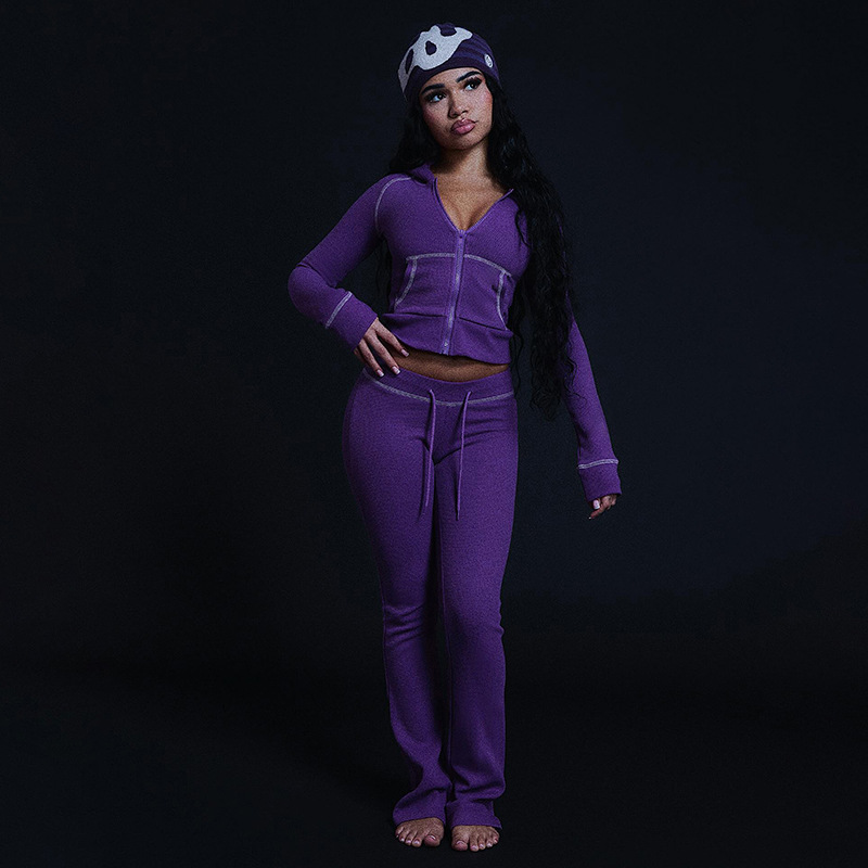 Stylish  Chic Casual Commuter Hoodie And Pants Set For Women