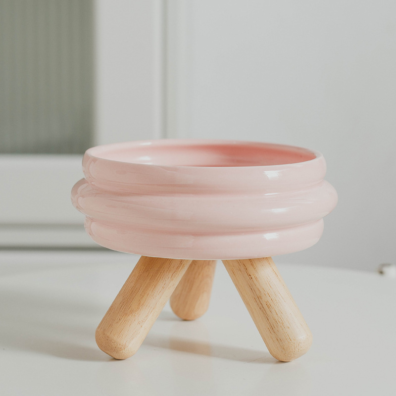 Thin Cherry Pink Food Bowl