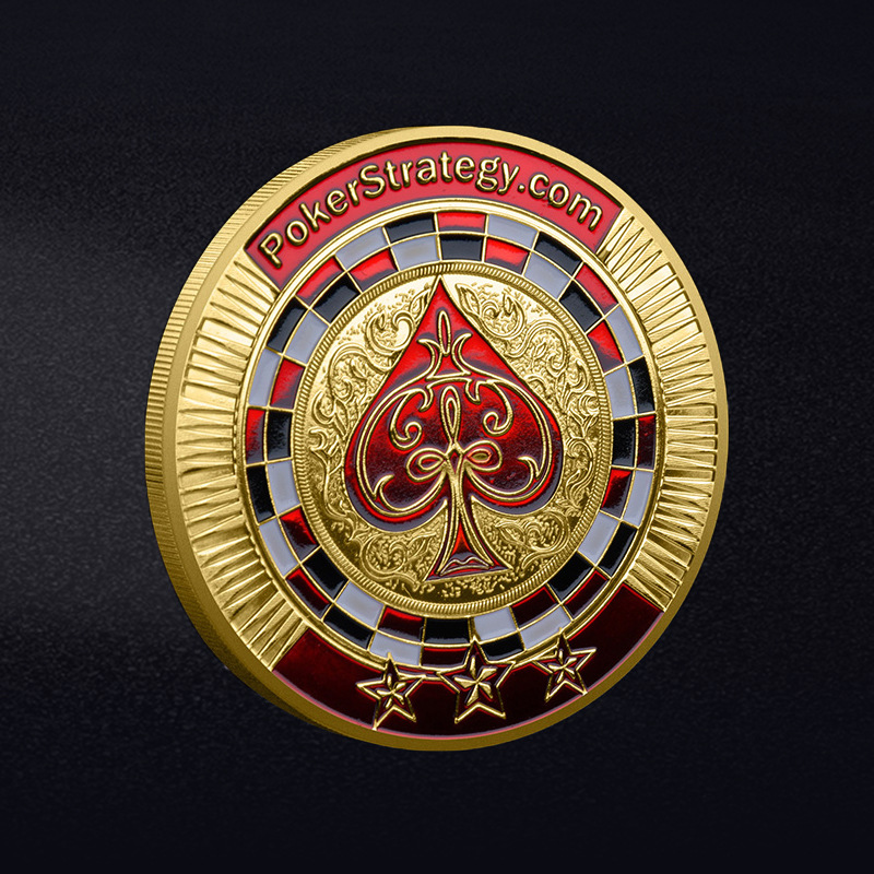 Title 4, Red Heart Commemorative Pressure Card Gold Coin