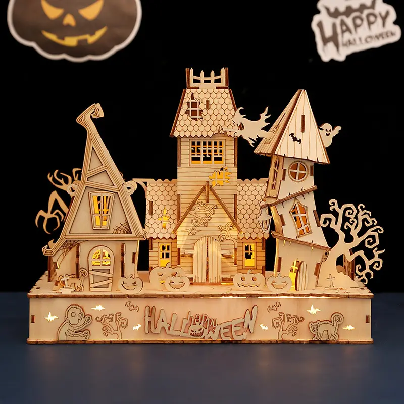 Wooden 3D Puzzle Model Decompression Assembled Toy