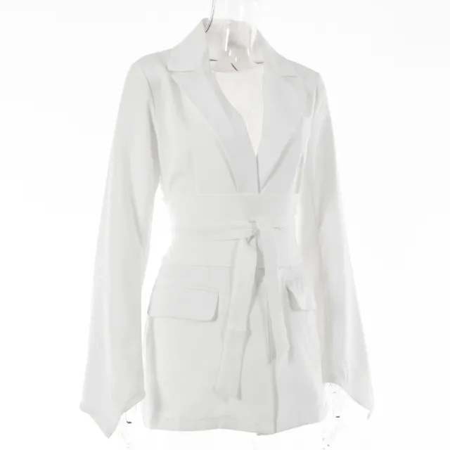 Fashion Casual Women's Suit Lapel White - Shop at LoveMi