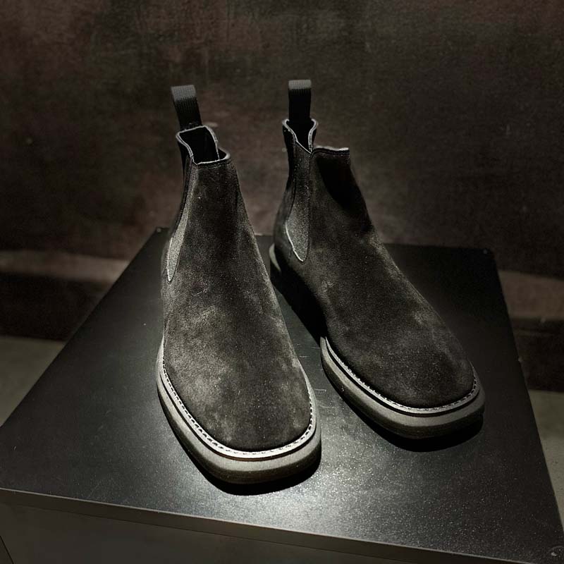 Title 10, Botas Chelsea Vintage de Hombre en Cuero Escarc...