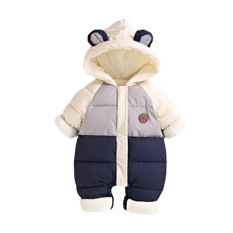 Baby Down Cotton-padded Jumpsuit Autumn And Winter Romper