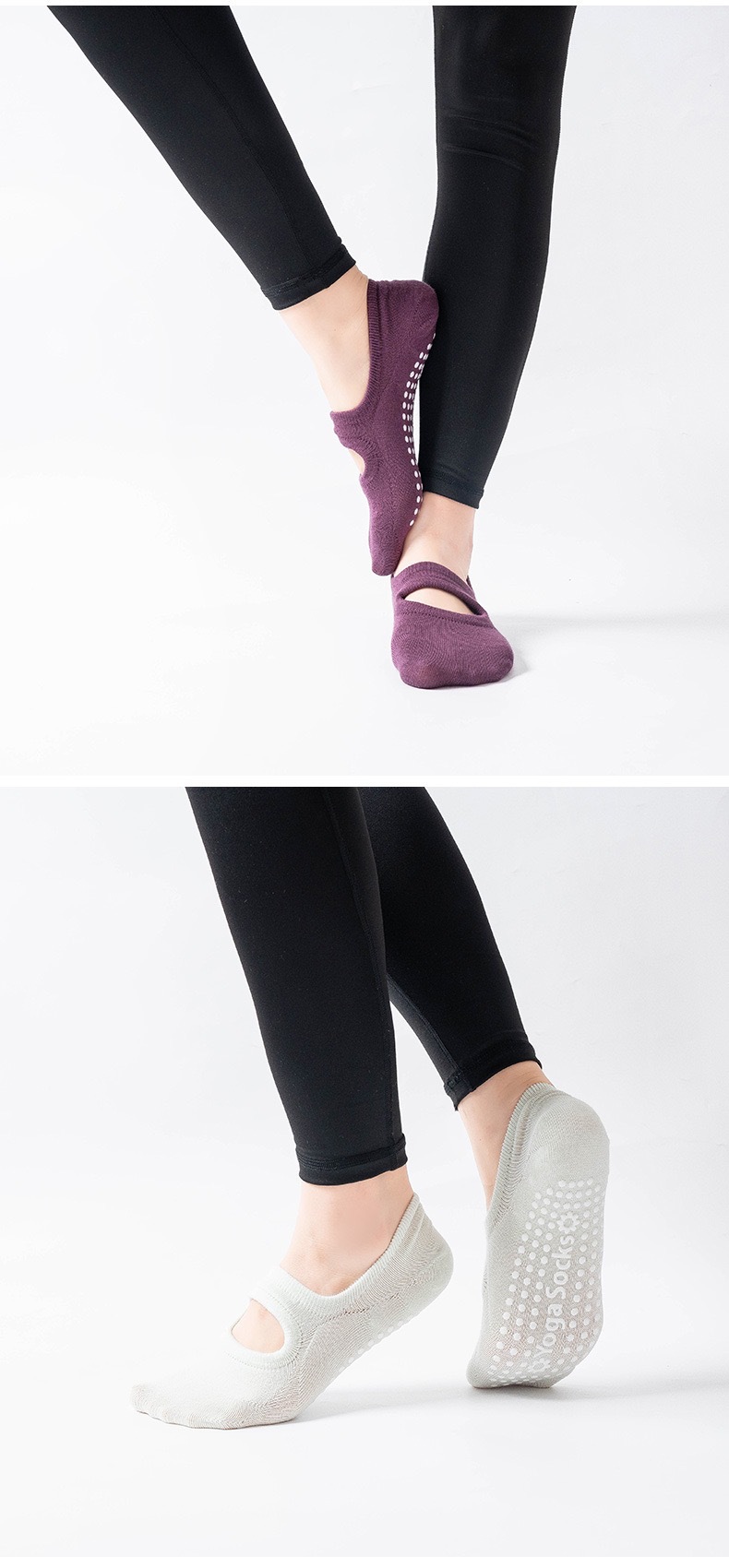 Yoga and Pilates Grip Socks for Women, Size: One Size Fits All – Non-slip, breathable, comfortable socks for safe and confident workouts.