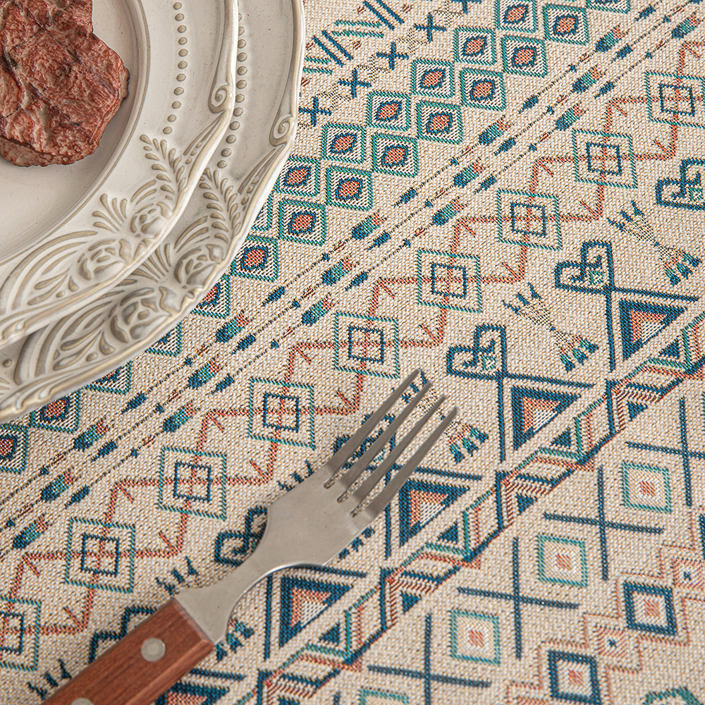 Bohemian Jacquard Insulated And Scald-Proof Thick Tablecloth