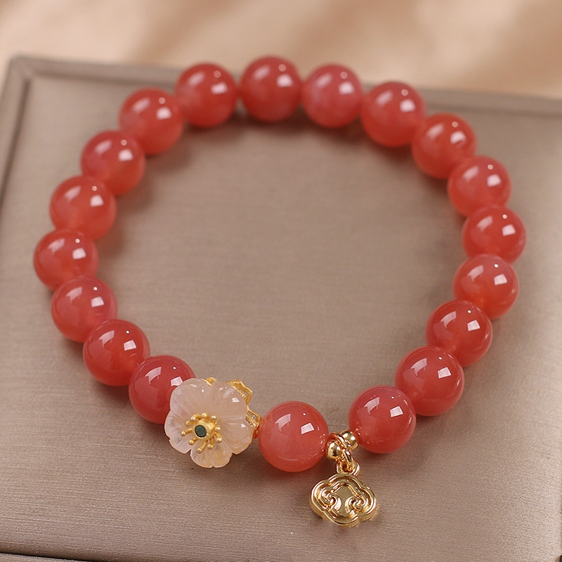 Natural Yanyuan Agate Bracelet Female Special-interest Design