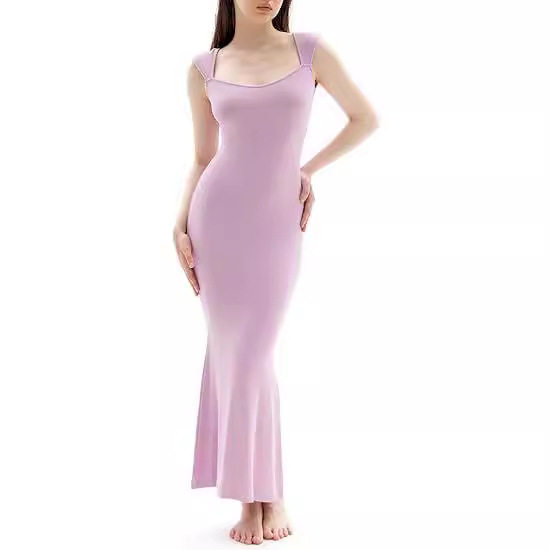 Womens Form-fitting Mermaid-style Long Dress