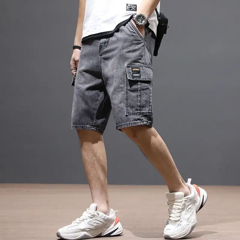 Mid-length Pants Breeches Youth Workwear Jeans