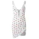 Deep V Cherry Dress