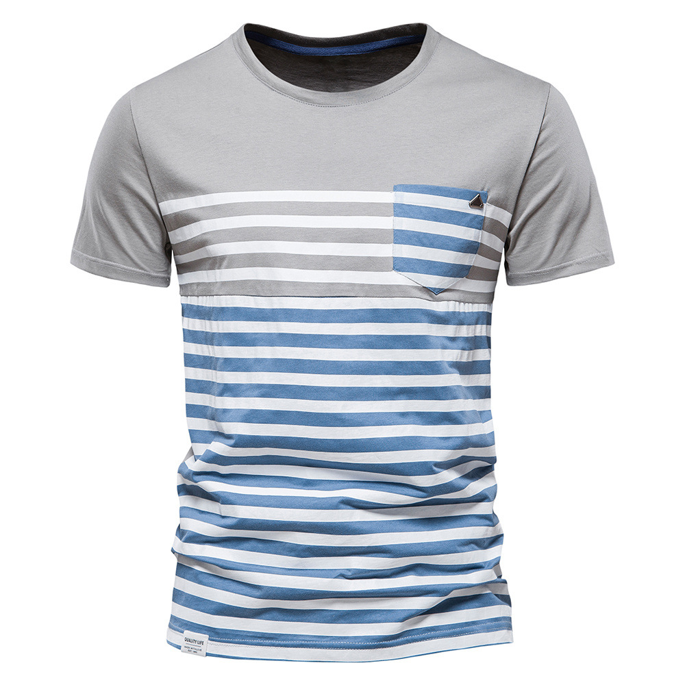 Title 5, T-shirt da uomo a maniche corte in cotone, stam...