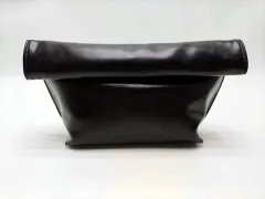 New Trendy Simple Curling Envelope Fashionable Elegant Clutch Bag For Women - Black - View 1