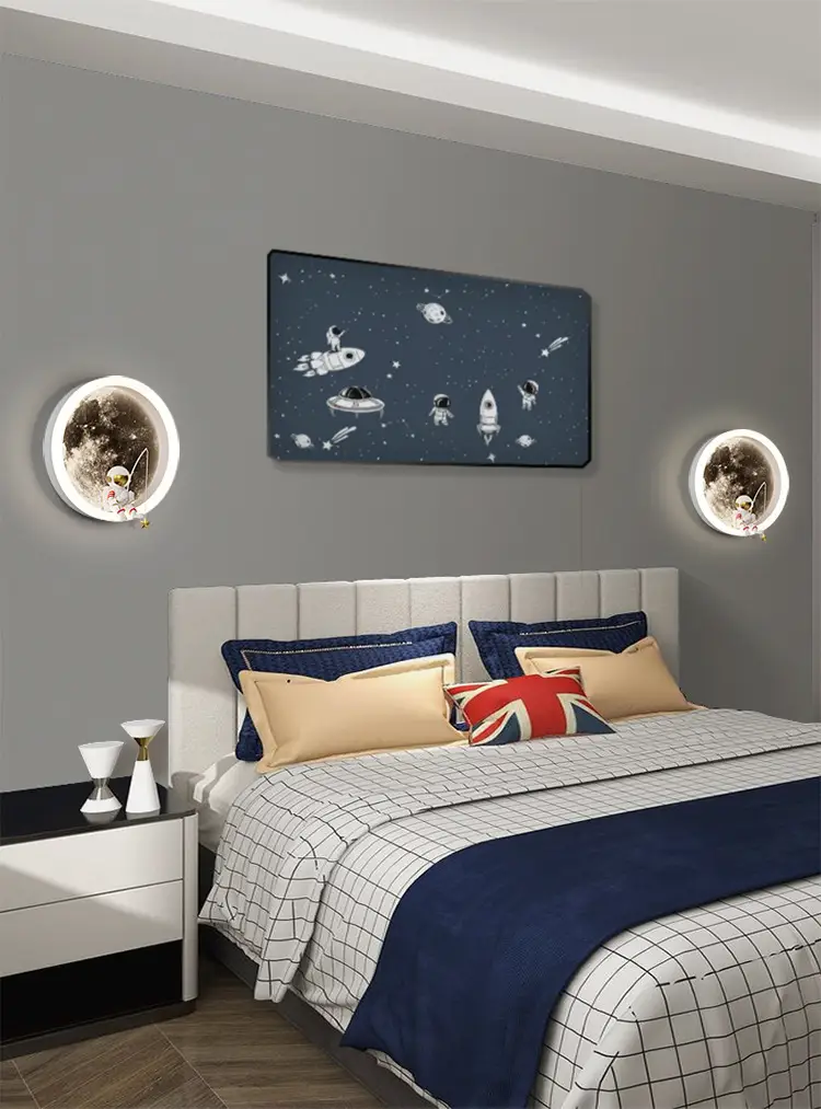 Internet Celebrity Moon Wall Lamp Modern Minimalist
