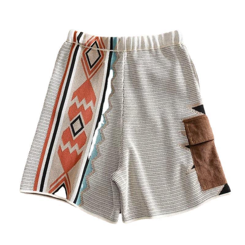 New High-end Knitted Shorts Men's Summer