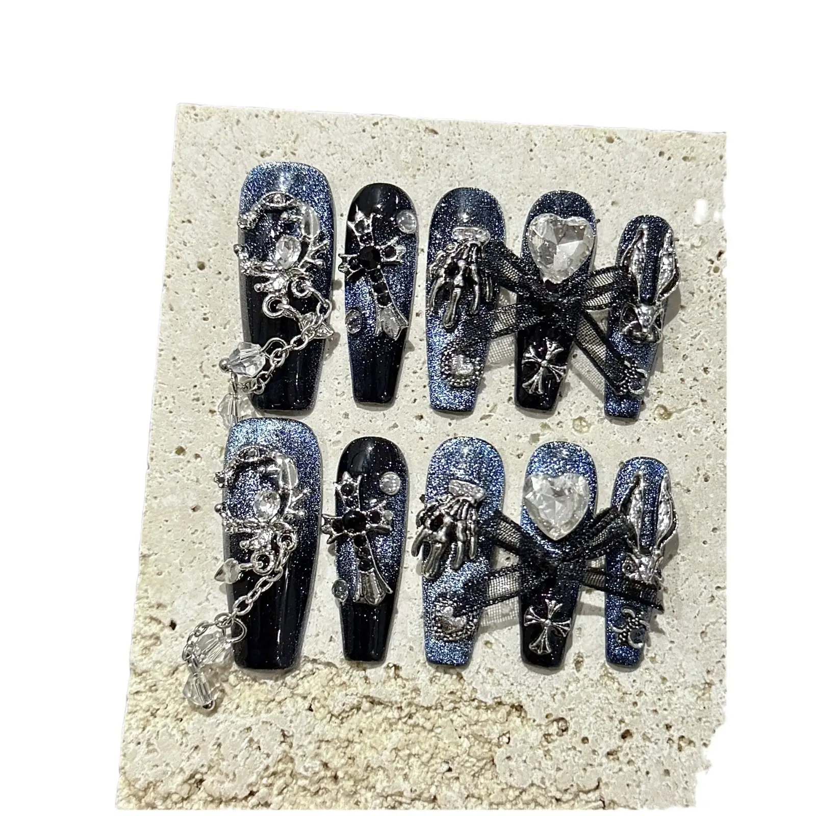 Beihai Wang Man Zircon Shining Diamond Manicure Handmade