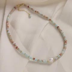 Shoushan Stone Fashion Personalized Bracelet Women - Green Necklace - View 1