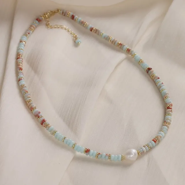 Shoushan Stone Fashion Personalized Bracelet Women Green Necklace - Shop at LoveMi