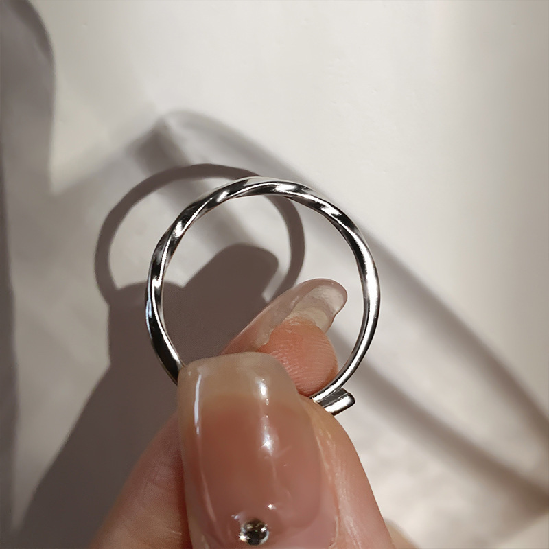Simple Bracelet Single Ring Female Simple Opening Adjustable