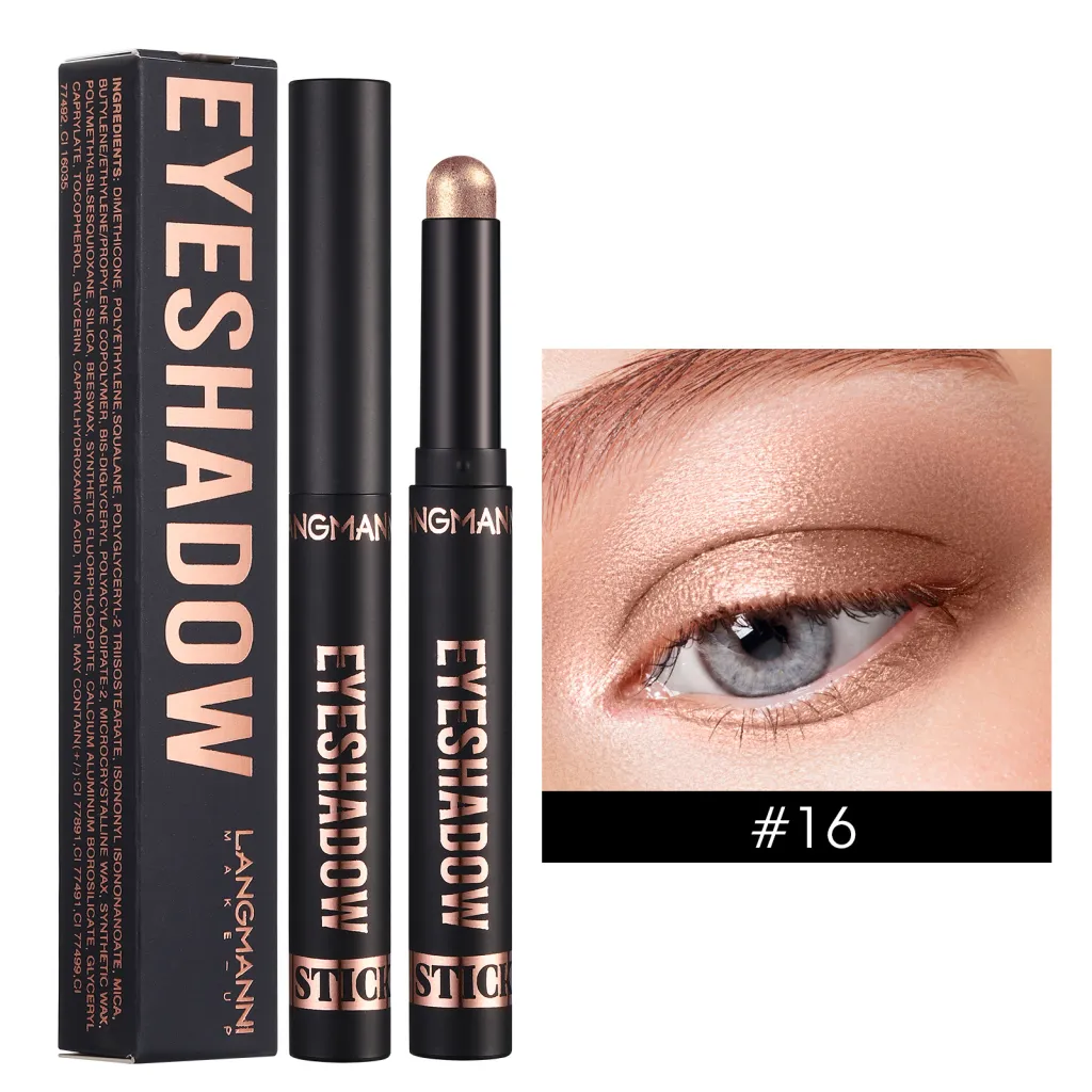 Eye Shadow Stick Waterproof And Durable Smudges Shimmer Matte - 16 Style