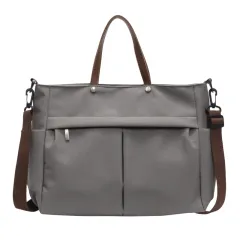 Nylon Shoulder Cross-border Lady Crossbody Portable Popular Tote Bag - Gray - View 1