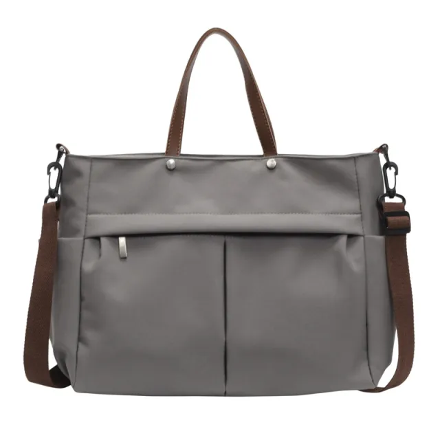 Nylon Shoulder Cross border Lady Crossbody Portable Popular Tote Bag Gray - Shop at LoveMi