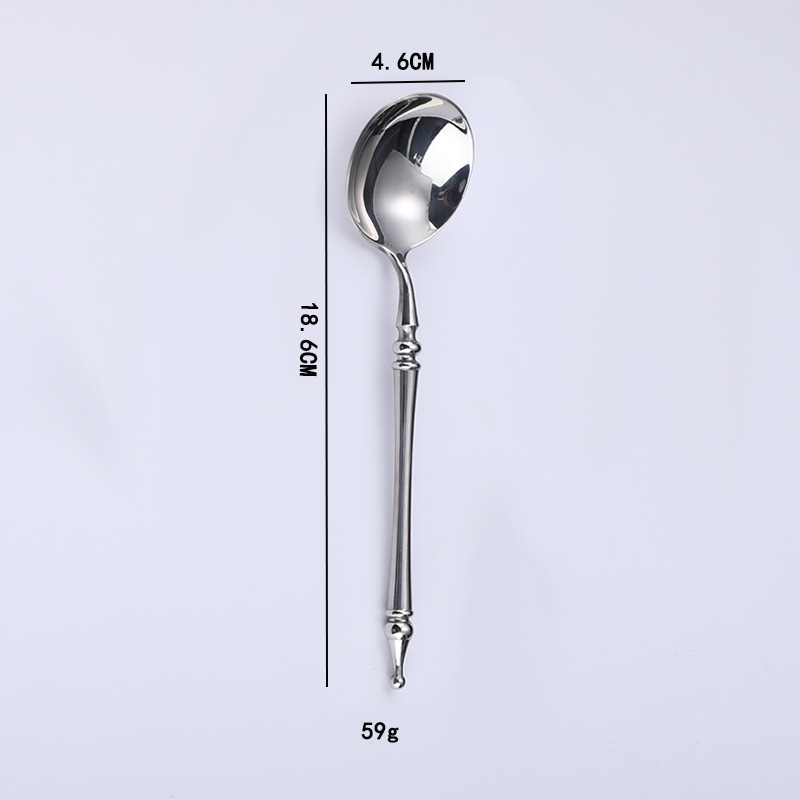 Round Spoon Silver