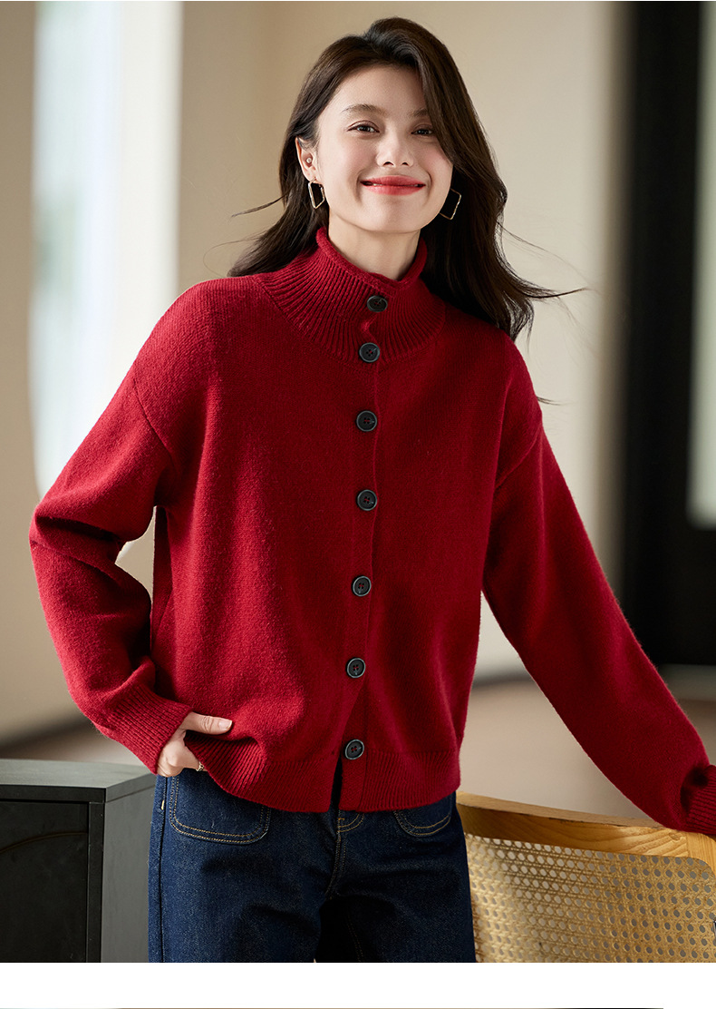 Title 2, Design Sense Niche Knitted Cardigan Women