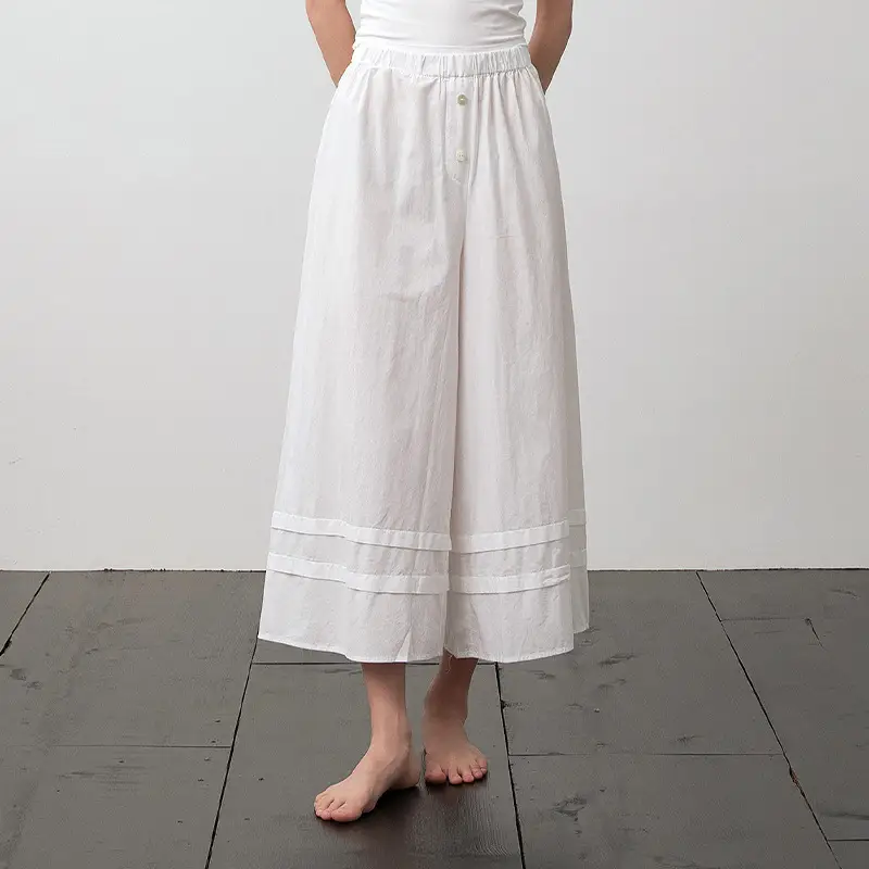 Casual Solid Color Niche Design Straight-leg Pants