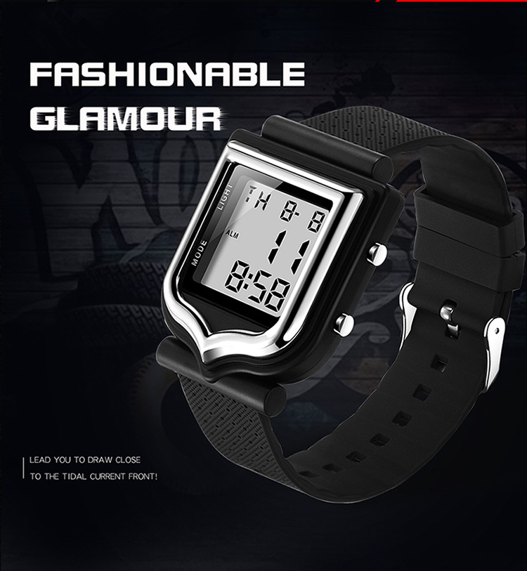 Sanda 388 Stylish Fashionable Square Outdoor Sports Digital Watch