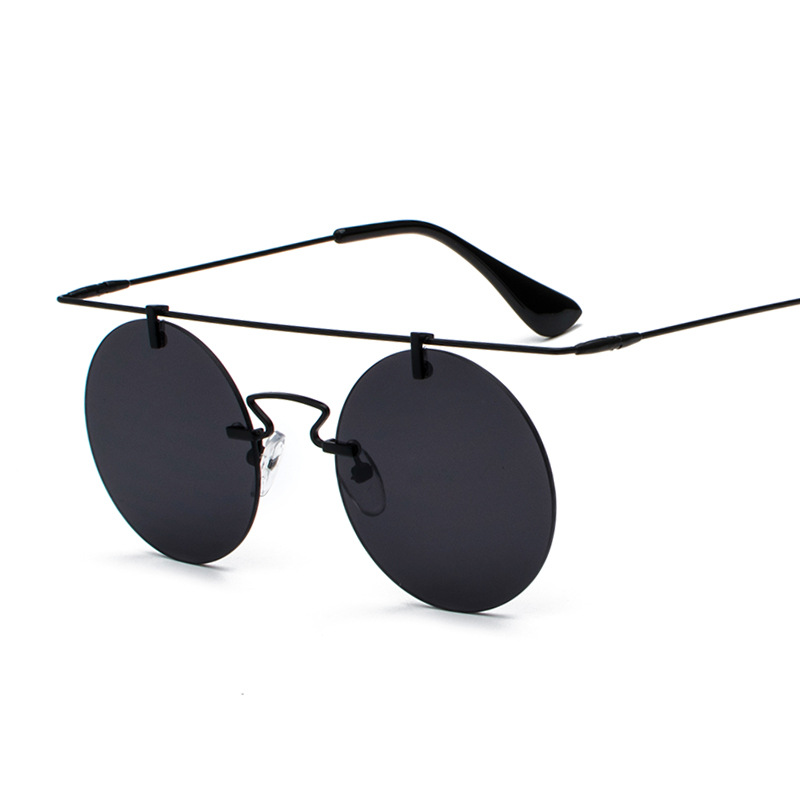 Frameless Lightweight New Retro Sunglasses Round Glasses - Image 6