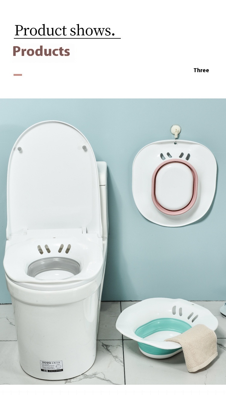 Squat-free Foldable Bidet Maternity Care Basin