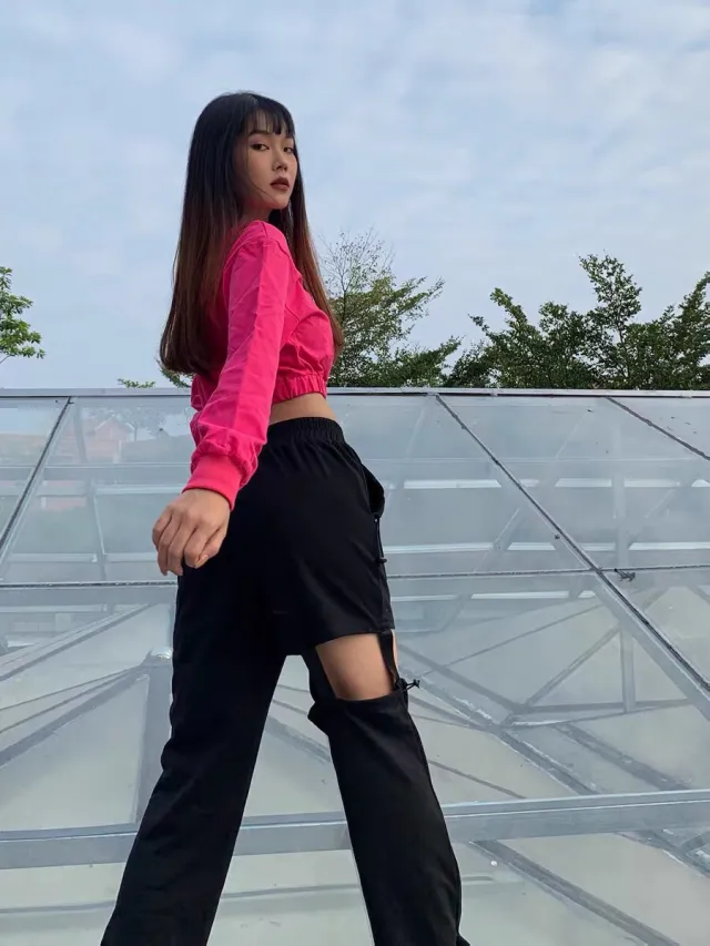 Loose Long Sleeve Crew Neck Sweater Top For Women Black - Shop at LoveMi