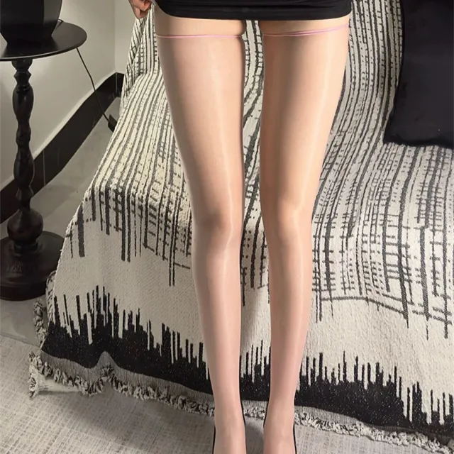 Purple 0D Ultra Thin Sexy Transparent Knee High Over the knee Socks Pure Desire Pink 1D Aurora - Shop at LoveMi