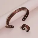 Energy Magnet Bracelet And Ring Set Retro Style Jewelry For Couples Men And Women view 5