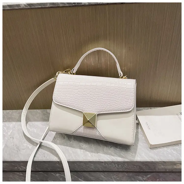 Mining Stone Pattern Stitching Square Pouch Women's
