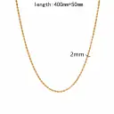 Personalized DIY Vacuum-Plated Stainless Steel Necklace view 22