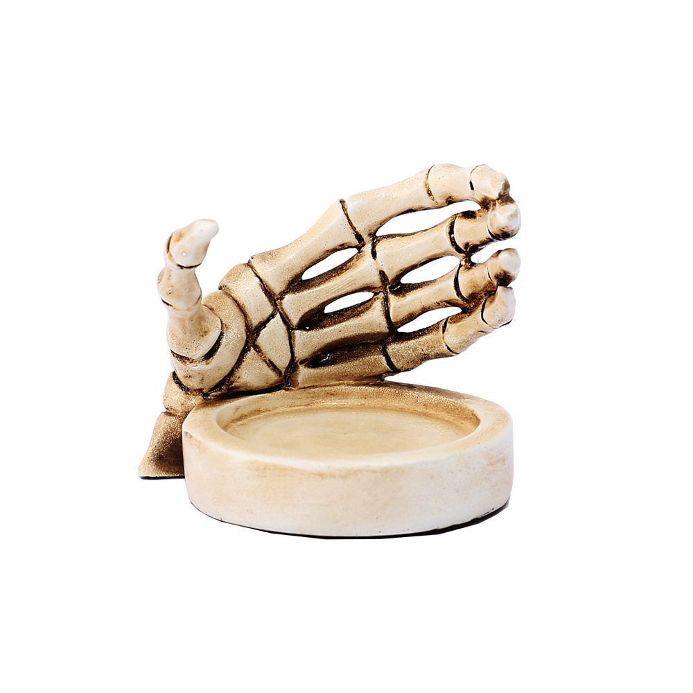 Skull hand guard candlestick base halloween furnishings
