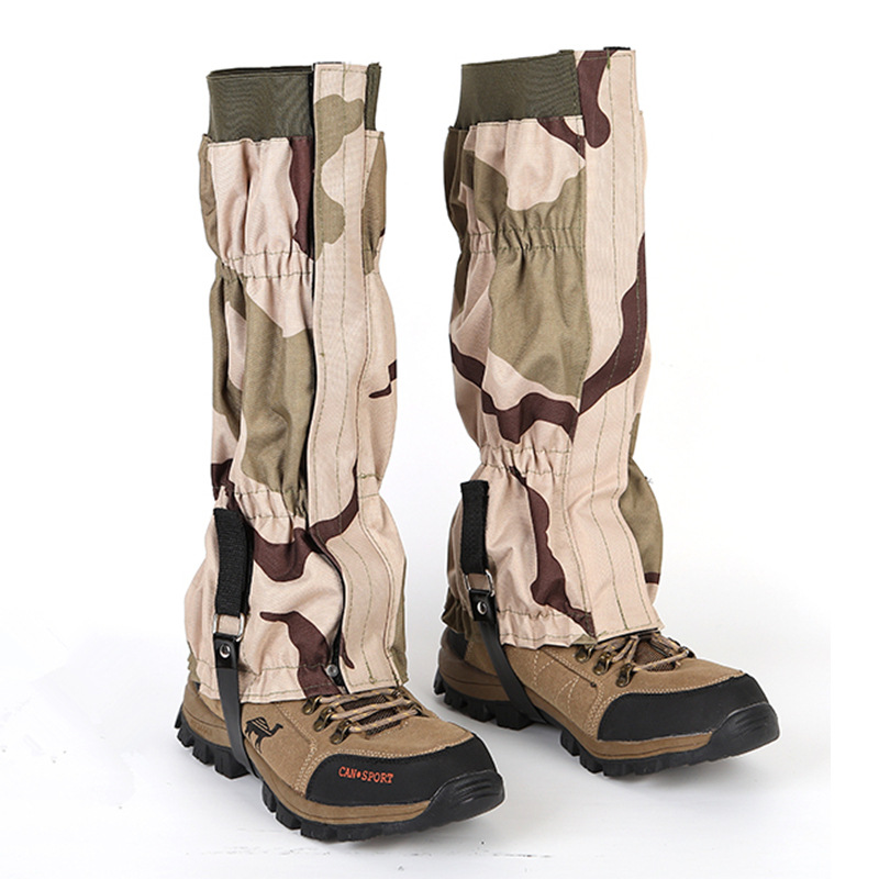 Outdoor thickened oxford cloth snow gaiters (army green)
