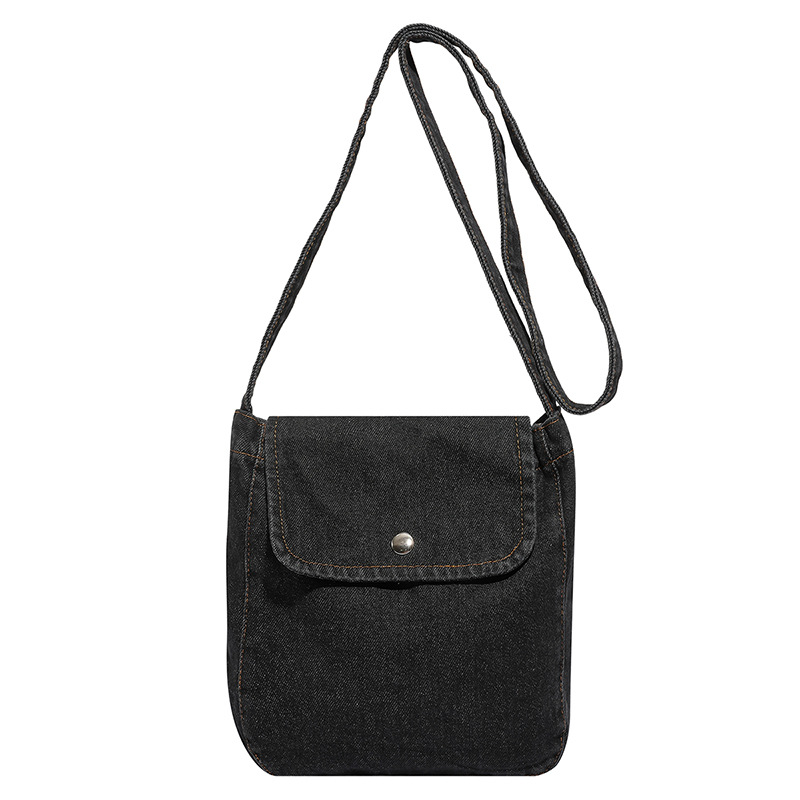 Womens Denim Commuter Crossbody Bag