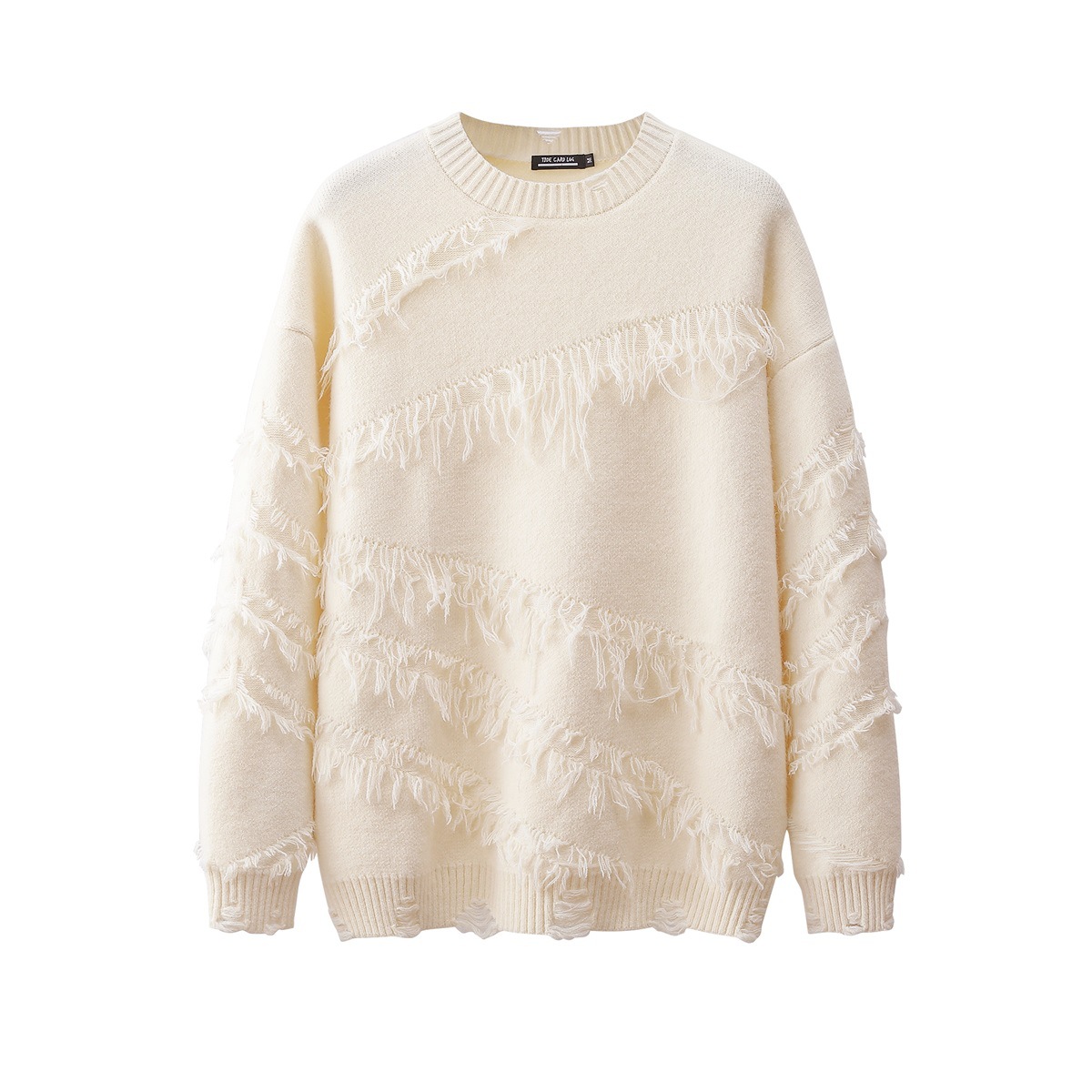 Design Sense Niche Vintage Tassel Sweater Men's And Women's Autumn And Winter Loose Lazy Chic Soft Glutinous Chic Sweater