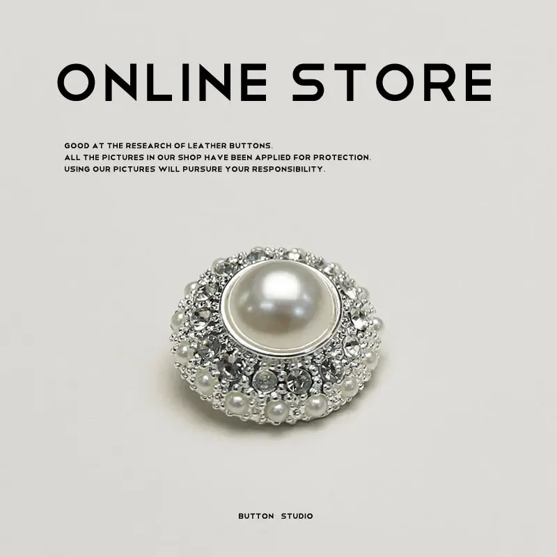 Pearl Diamond Edge Clothing Decorative Buttons