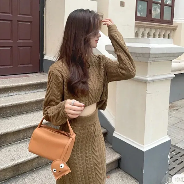 Niche Woven Handbag Cute Brown - Shop at LoveMi