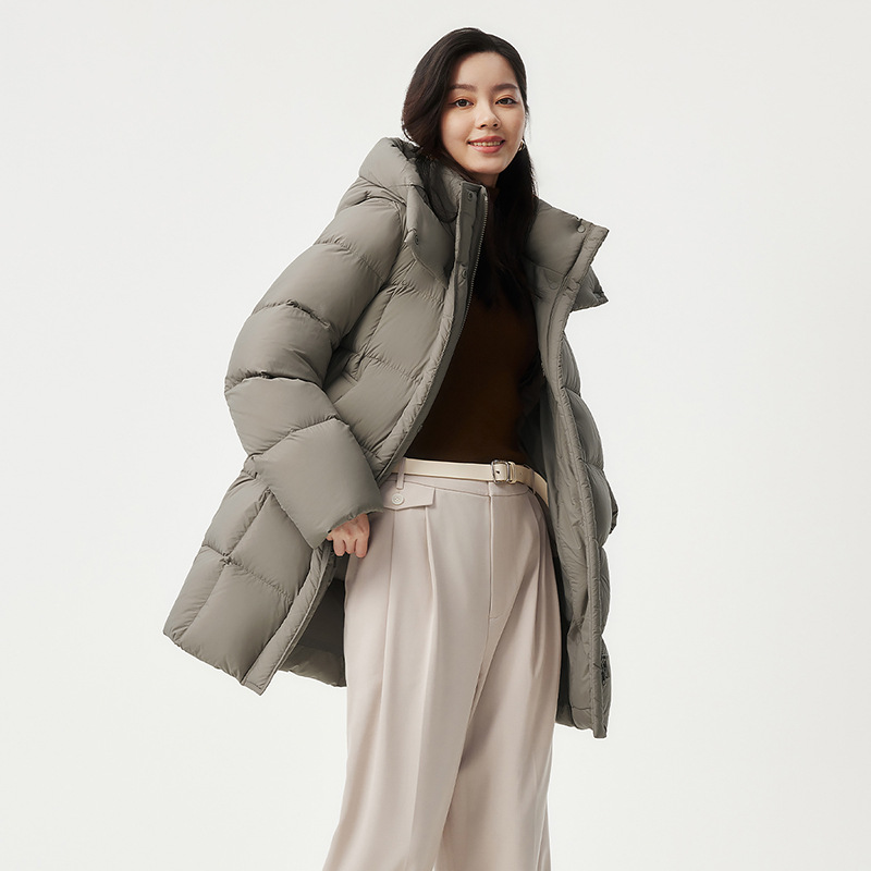 Detachable Hat Mother's Warm All-matching Coat