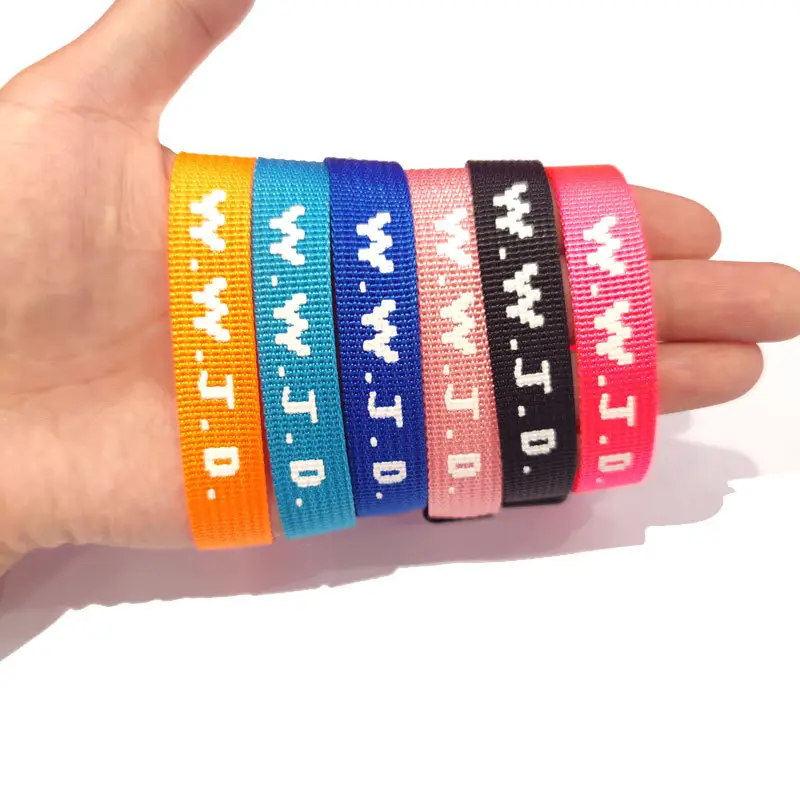 Jacquard Printed Wrist Strap Bracelet Ribbon Unisex