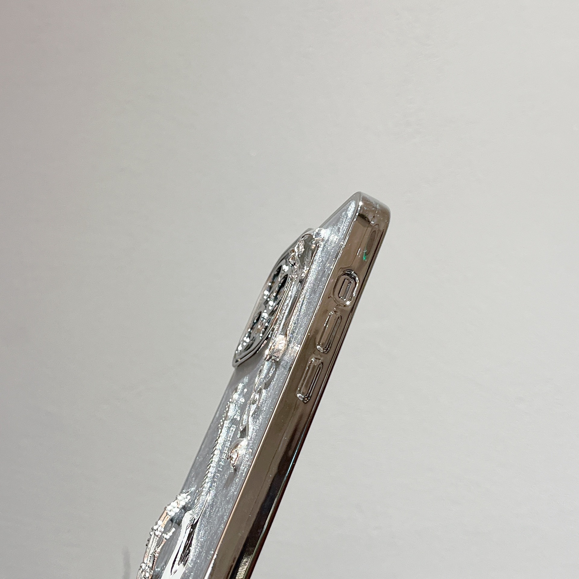 Cement Gray Metal Guitar Electroplating Protective Cover Phone Case