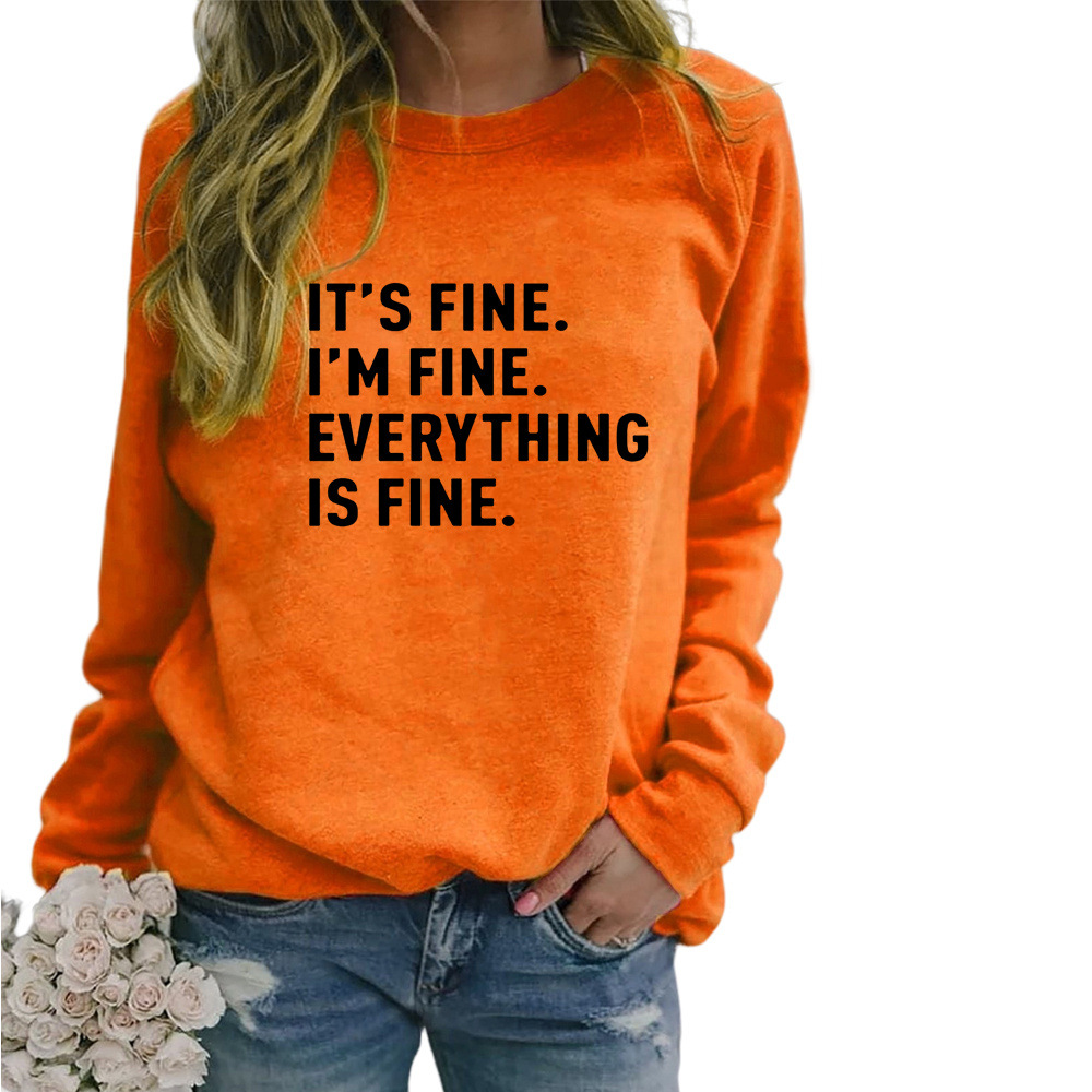 Women's Fashion Print Casual Loose Sweatshirt