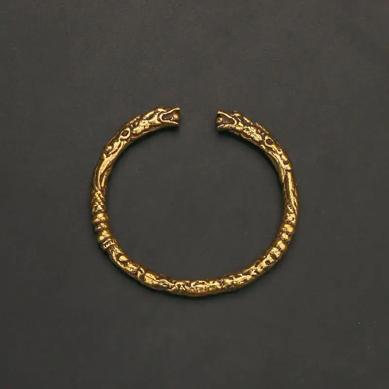 Dragon-head Bracelet Bangle Double-ringing Vintage