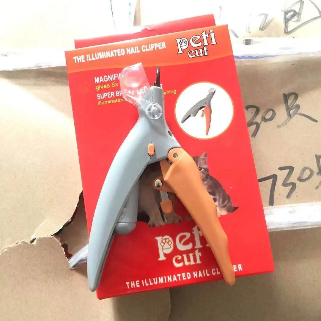 Pet LED With Light Nail Scissors Dogs