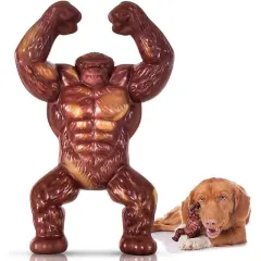 Dog Molar Nibbling Nylon Beef Flavor Toy - Scarlet - View 1