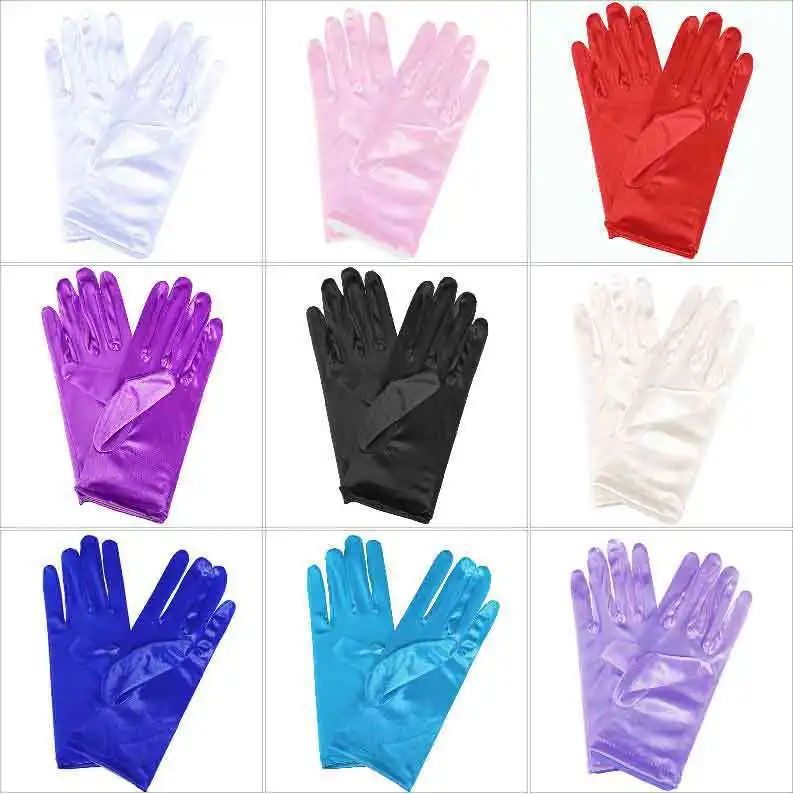 Bridal Wedding Gloves Short Satin Dress Cheongsam